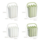 10/6 Cavity Long Silicone Ice Cube Mold with Storage Box, Food Grade Ice Pop Maker with Handle, Reusable Ice Tray for Freezer