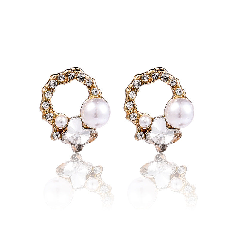 925 Silver Bow Earrings with Pearl Heart and Tassels