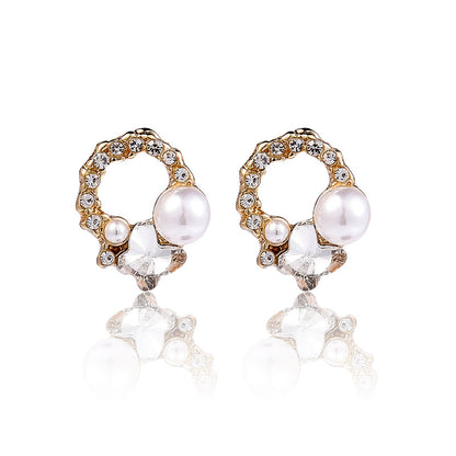 925 Silver Bow Earrings with Pearl Heart and Tassels