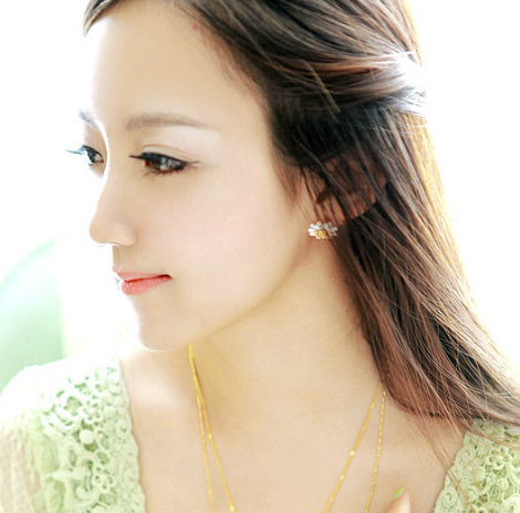 Korean Style Fresh Daisy Colorful Flower Stud Earrings