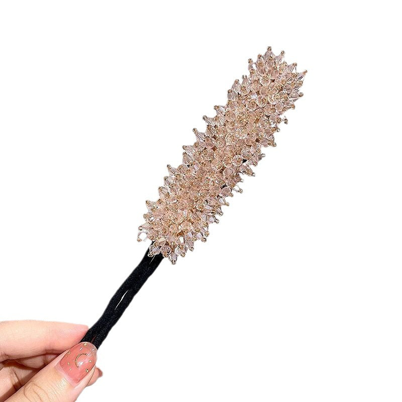Chic Crystal Bun Creator for Women