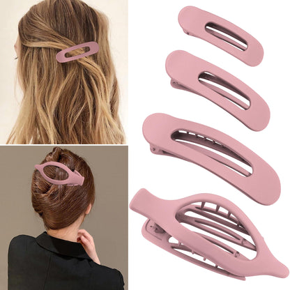 Vovii Nude Pink Hair Claw Clips 4PCS Variety Pack