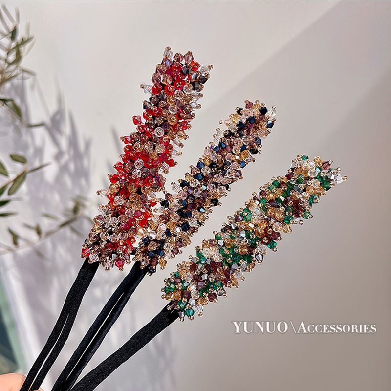 Chic Crystal Bun Creator for Women