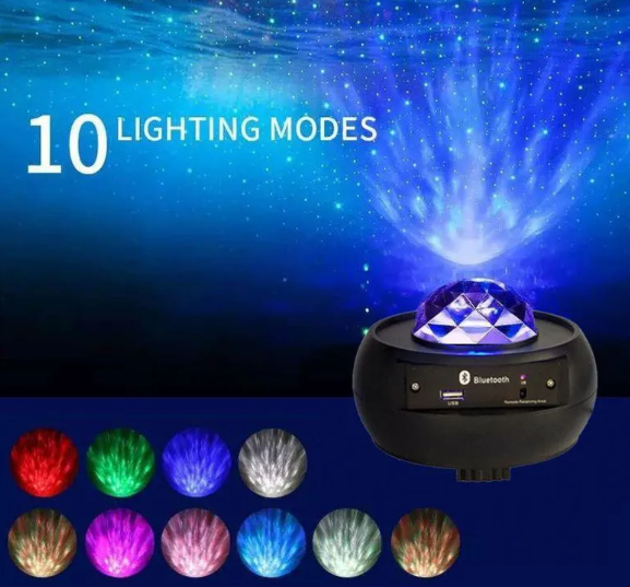 Indoor Starry Sky Projector Lamp with Bluetooth and USB Power