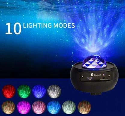 Indoor Starry Sky Projector Lamp with Bluetooth and USB Power