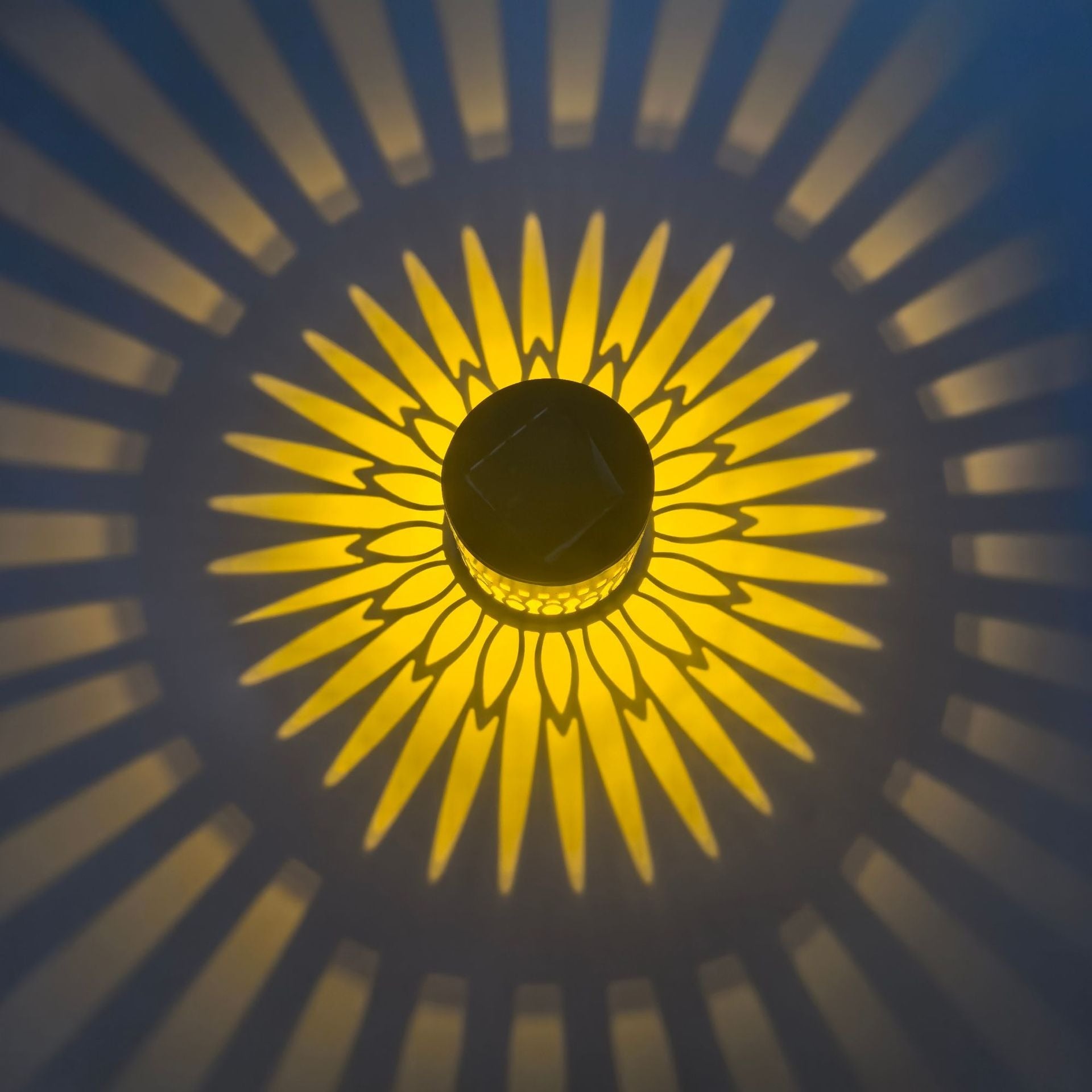 Sunflower Mandala Solar Light – Decorative Outdoor Wall Lamp